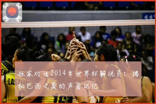 独家对话2014年世界杯解说员：揭秘巴西之夏的声音记忆